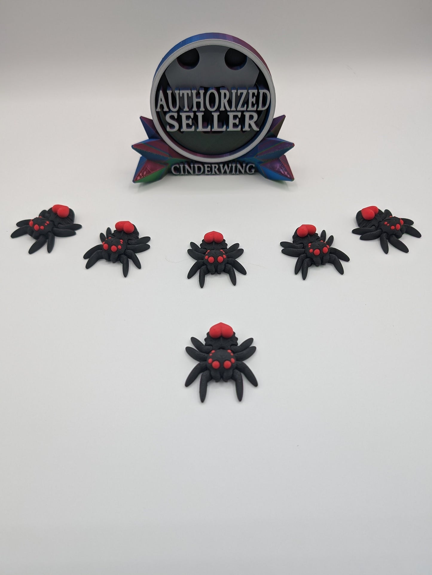 Valentine's TINY ARTICULATING SPIDER Fidget Toy Desk Stress Toy Valentine 3D Printed Articulated Tiny Toy Unique Romantic Gift Stress Relief