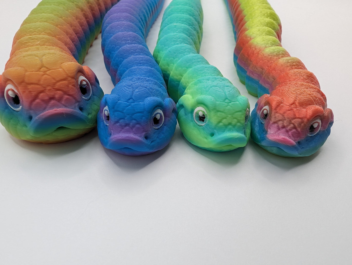 Snake 3D Printed Hognose Snake Unique Reptile Art Home Decor!