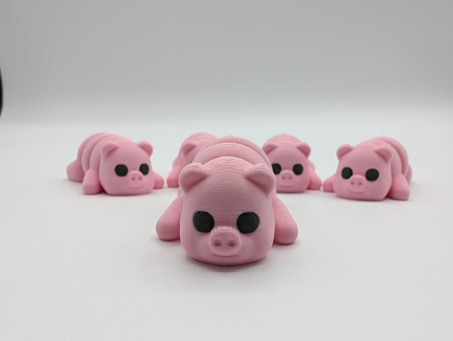 Tiny Pig Fidget Toy 3D Printed Articulated Stress Relief Cute Sensory Toy for Relaxation and Focus