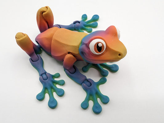 Articulated Tree Frog Fidget Toy Unique 3D Printed Gift