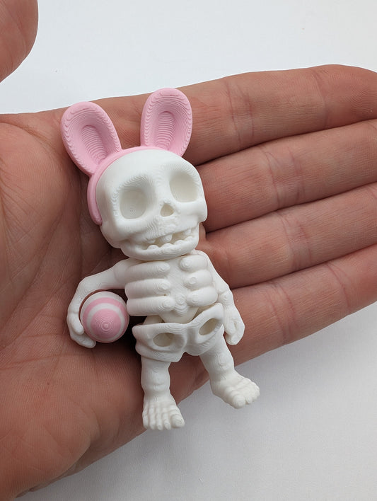 Skeleton Easter Tiny Skeleton 3D Printed Articulated Tiny Toy Unique Gift for Stress Relief