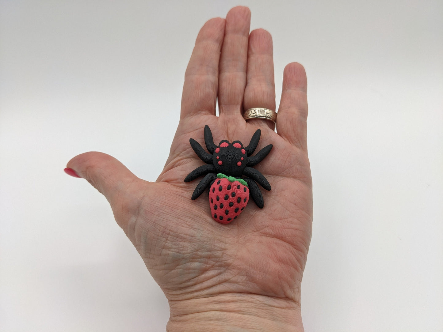 Adorable Strawberry Jumping Spider