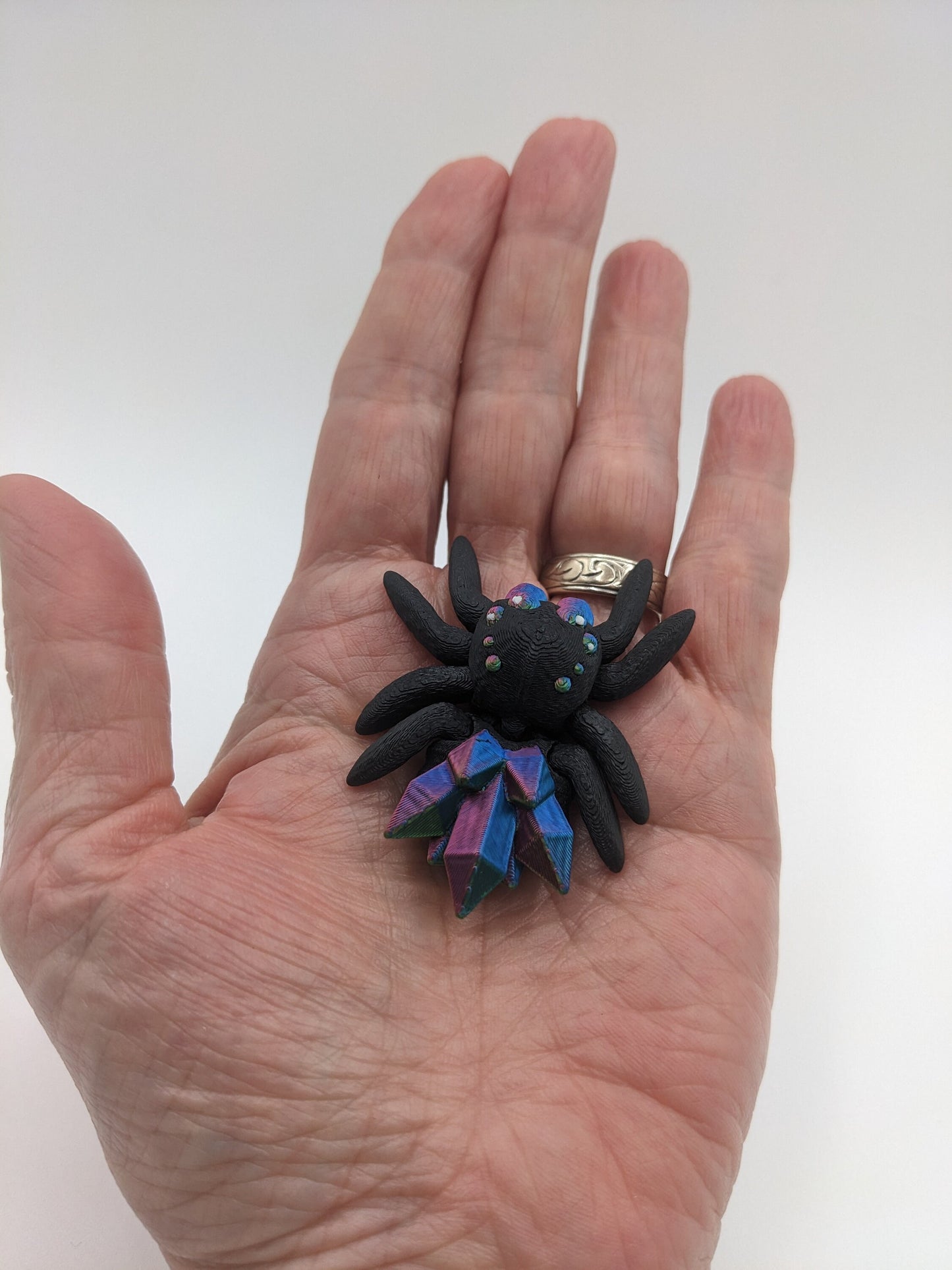 Tiny Magical Articulated Crystal Spider Fidget