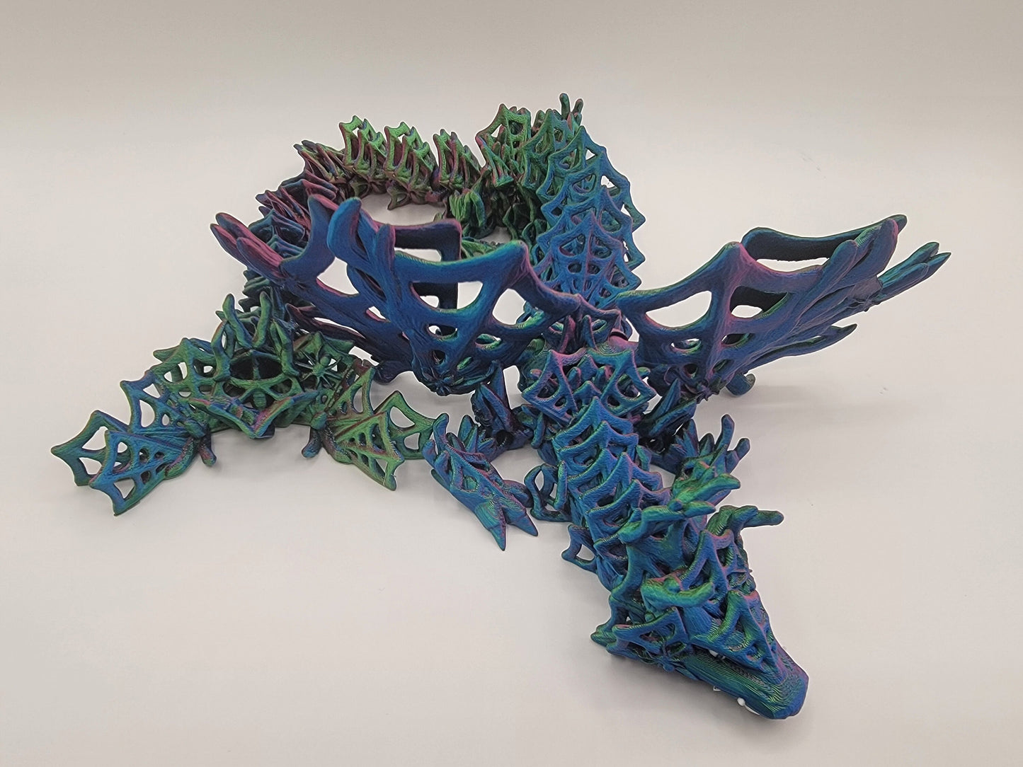 Winged Wicked Dragon - a mesmerizing fusion of dark enchantment and majestic artistry. Printed in multiple colors! No painting!
