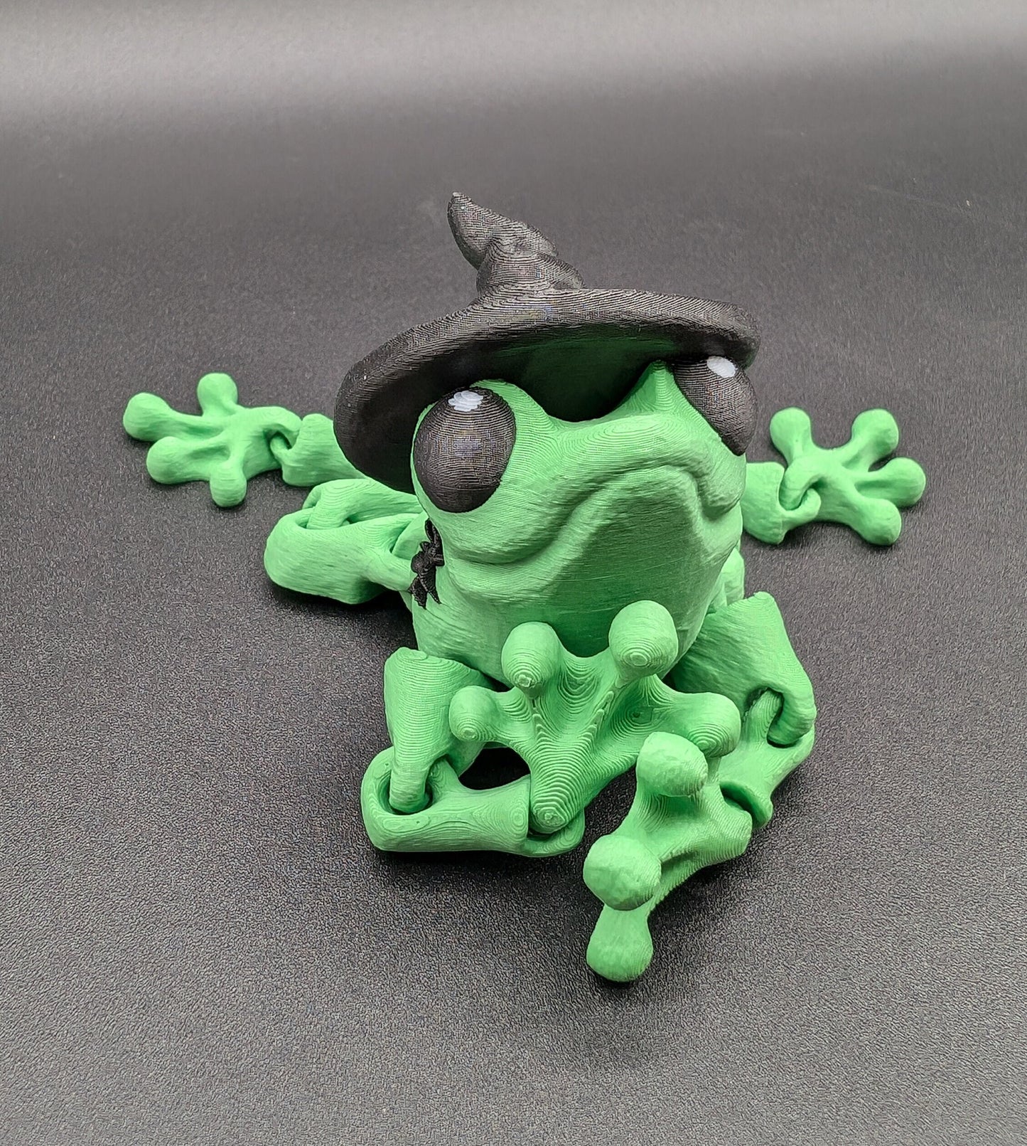 Articulated Witchy Halloween Frog