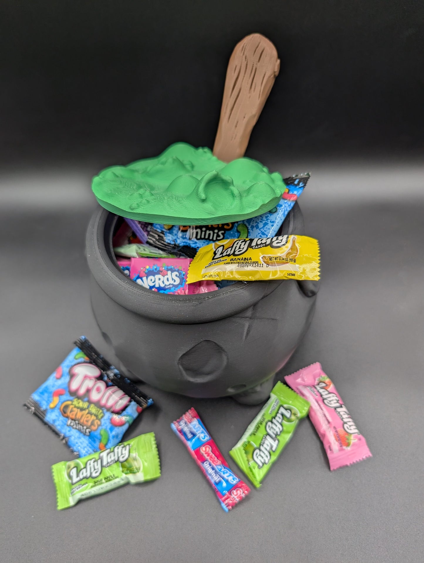 Creepy Halloween Cauldron Candy Bowl