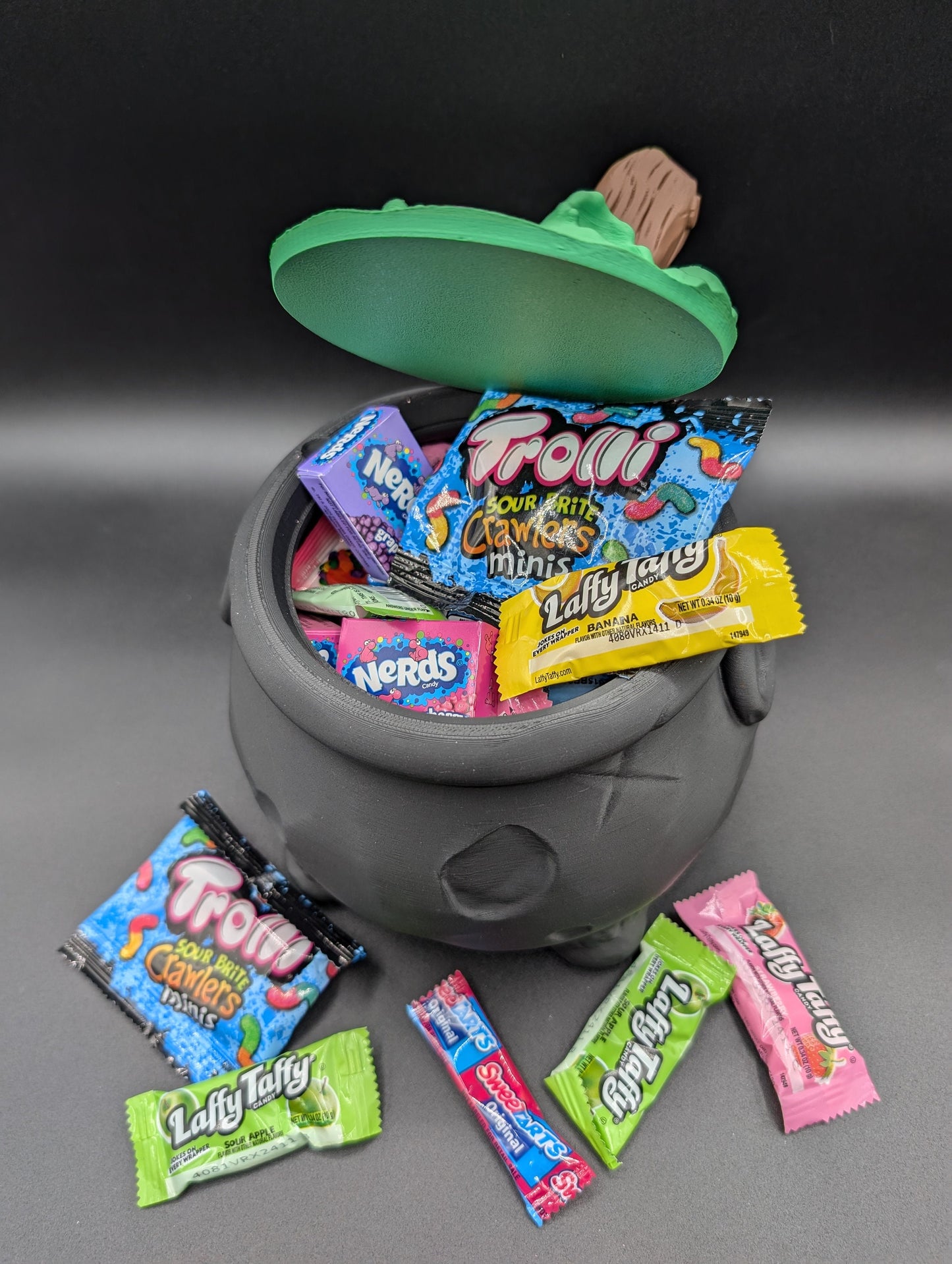 Creepy Halloween Cauldron Candy Bowl