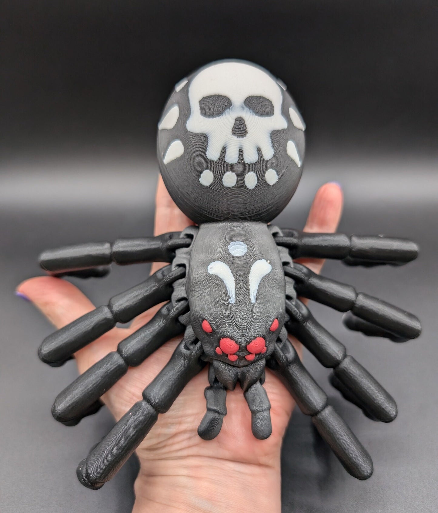 Scary Articulated Halloween Skull Tarantula