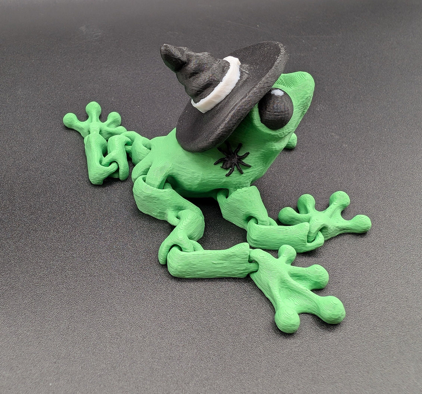 Articulated Witchy Halloween Frog