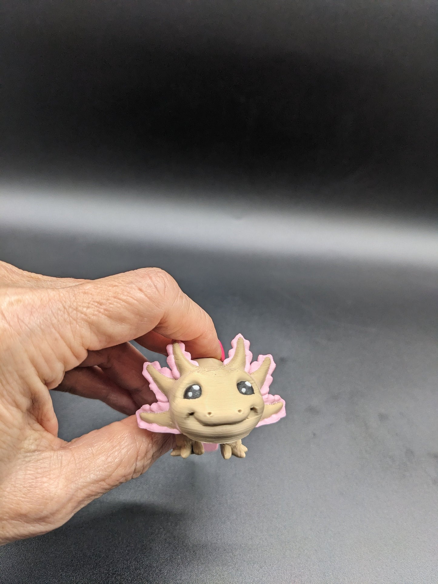 Adorable Mini Axolotl 3D Printed Articulated Toy or Keychain