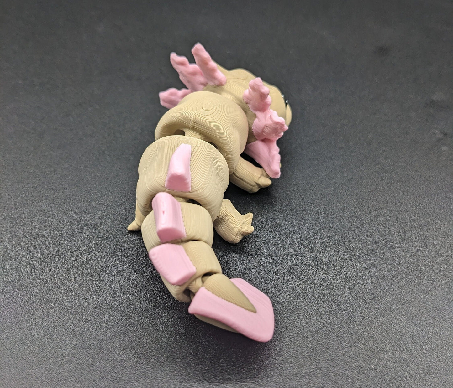 Adorable Mini Axolotl 3D Printed Articulated Toy or Keychain