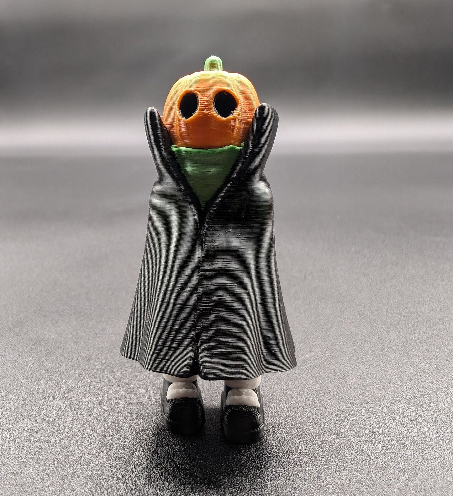 Halloween Caped Pumpkin Head Jack Ghost with Shoes