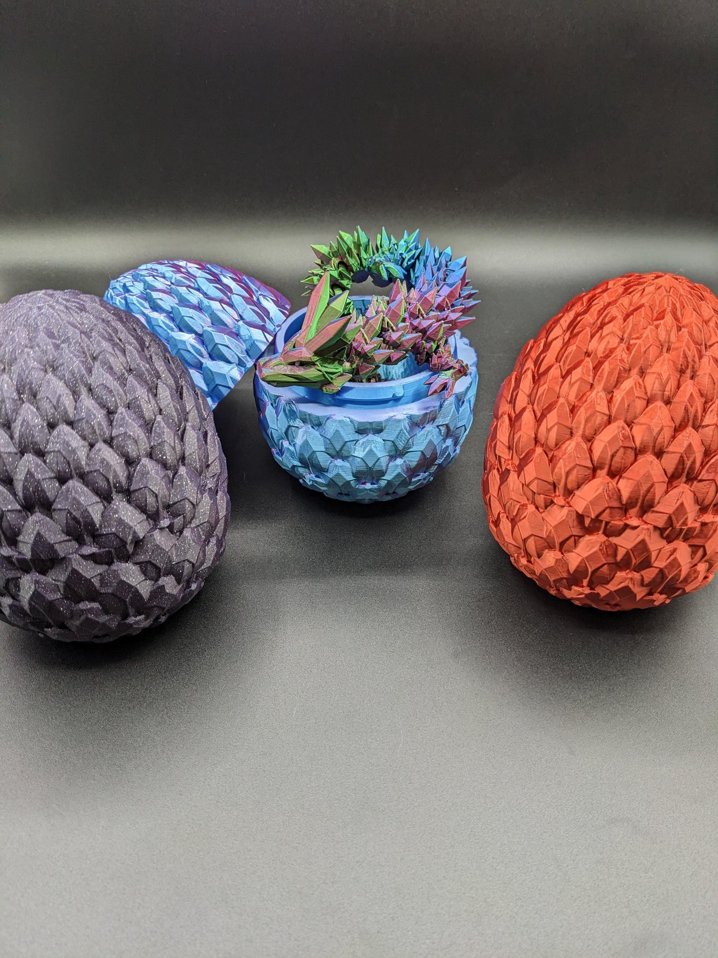 Dragon scale egg and dragon 3d printed Dragon and egg Articulated Dragon with egg 3D Printed Sensory Stress Fidget Fidget dragon fidget