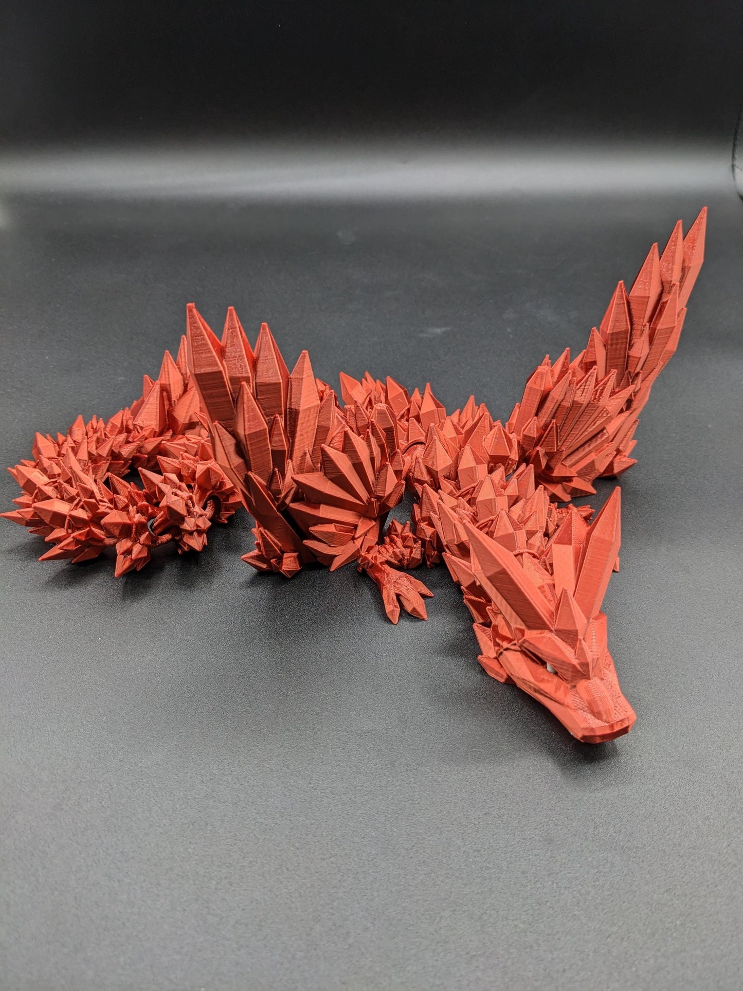 Winged Dragon Crystal winged Dragon 3d printed Dragon Articulated winged Dragon 3D Printed Sensory Stress Fidget Dragon fidget