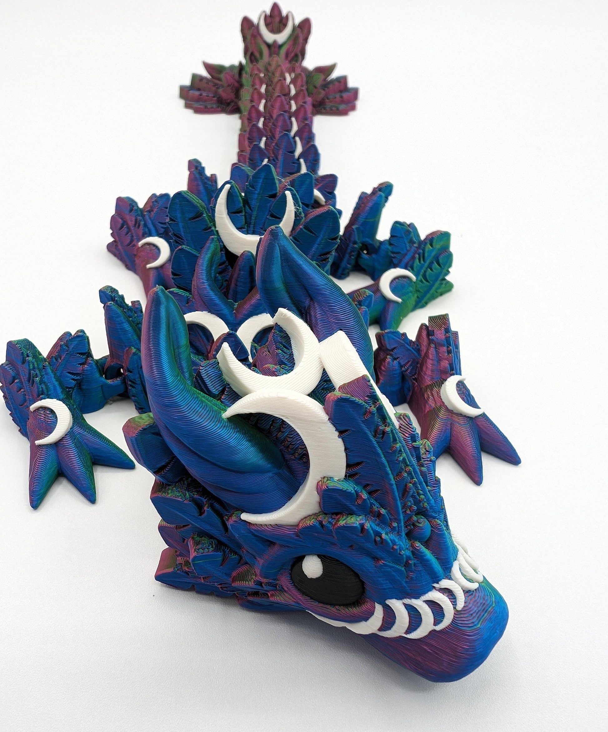 Dragon Crystal Dragon multi color articulated dragon3d printed dragon wing forth wing