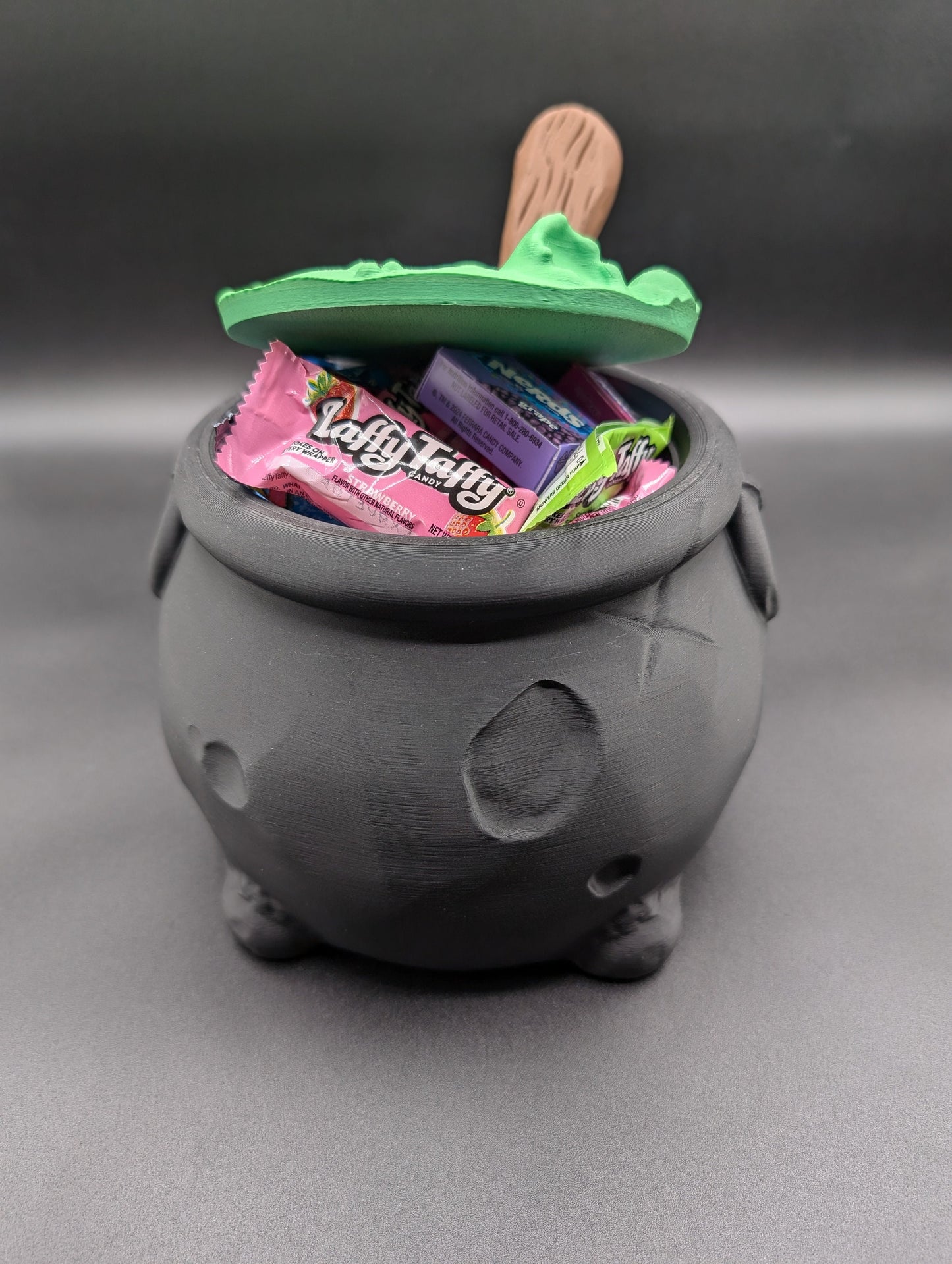 Creepy Halloween Cauldron Candy Bowl