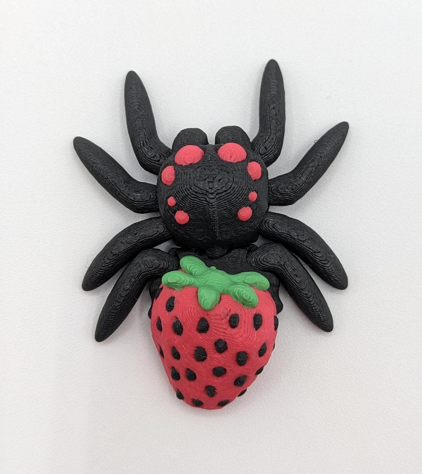 Adorable Strawberry Jumping Spider