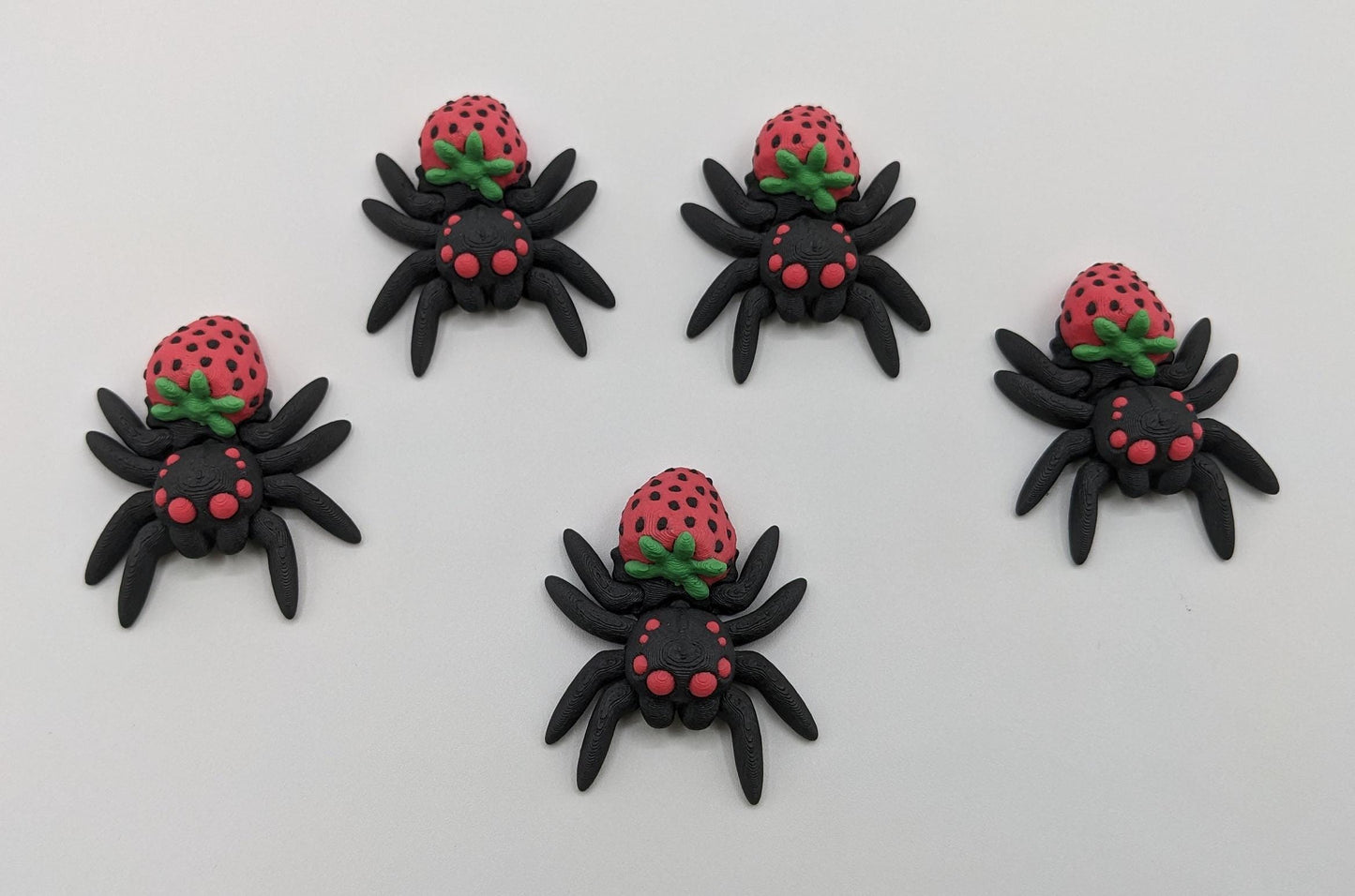 Adorable Strawberry Jumping Spider
