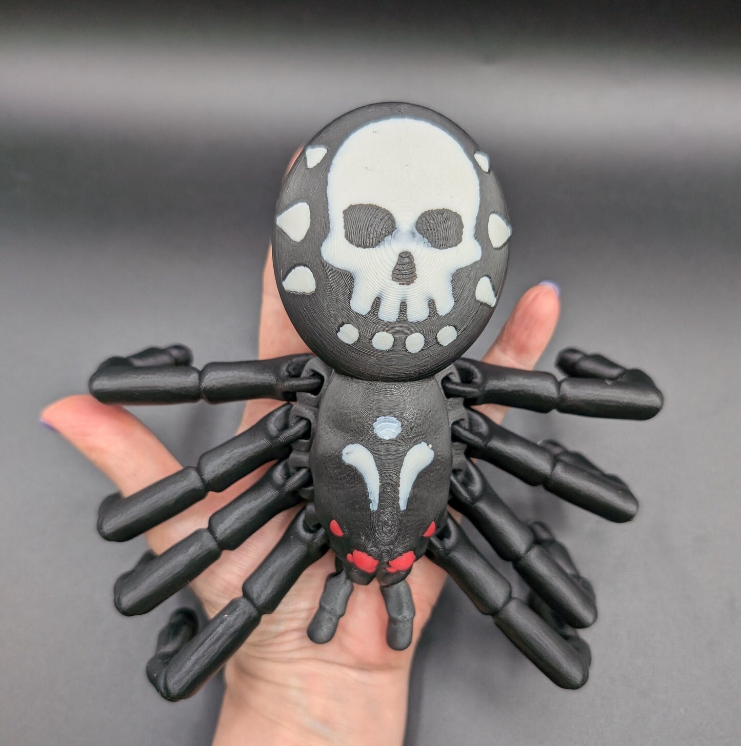 Scary Articulated Halloween Skull Tarantula