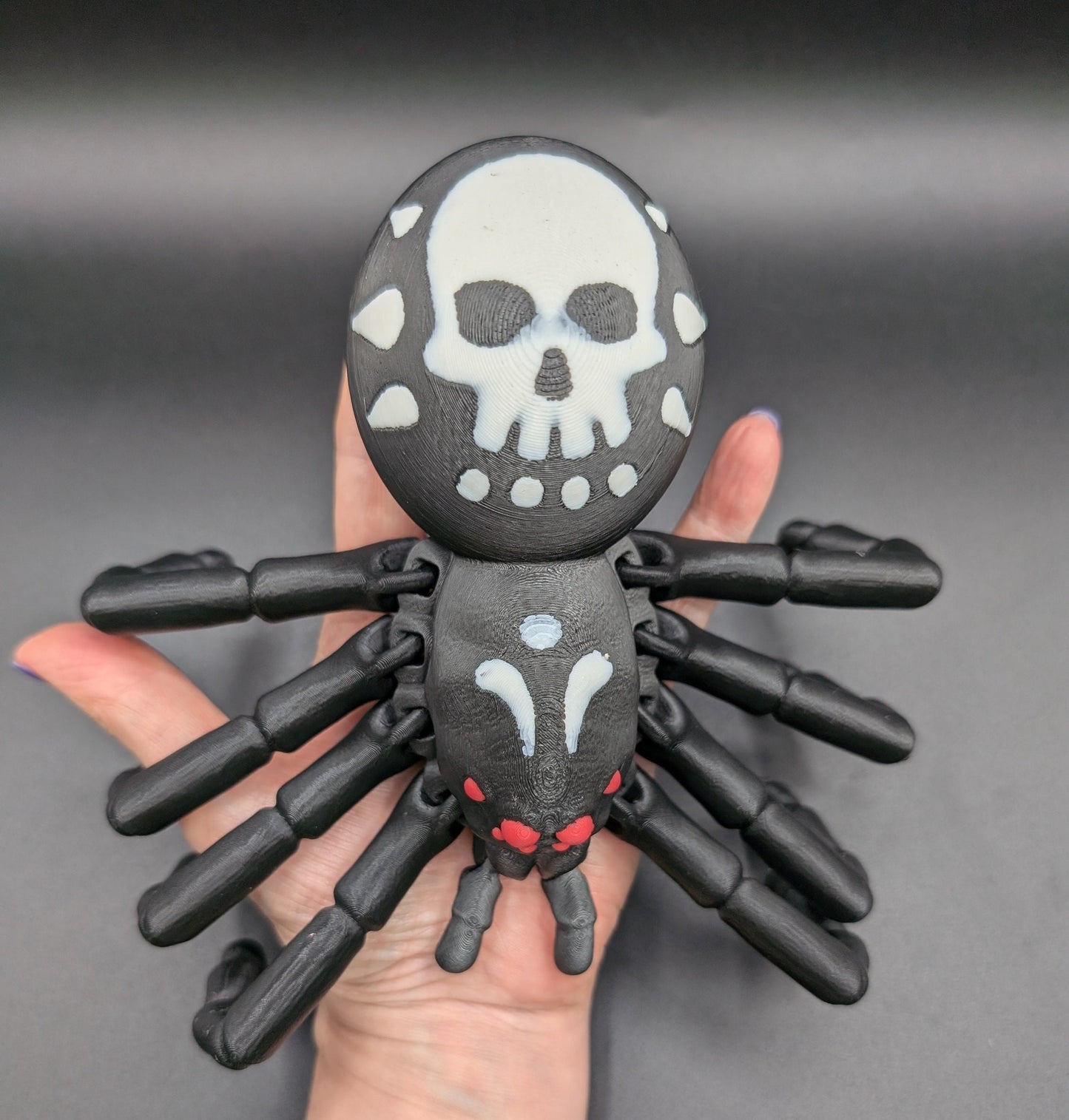 Scary Articulated Halloween Skull Tarantula