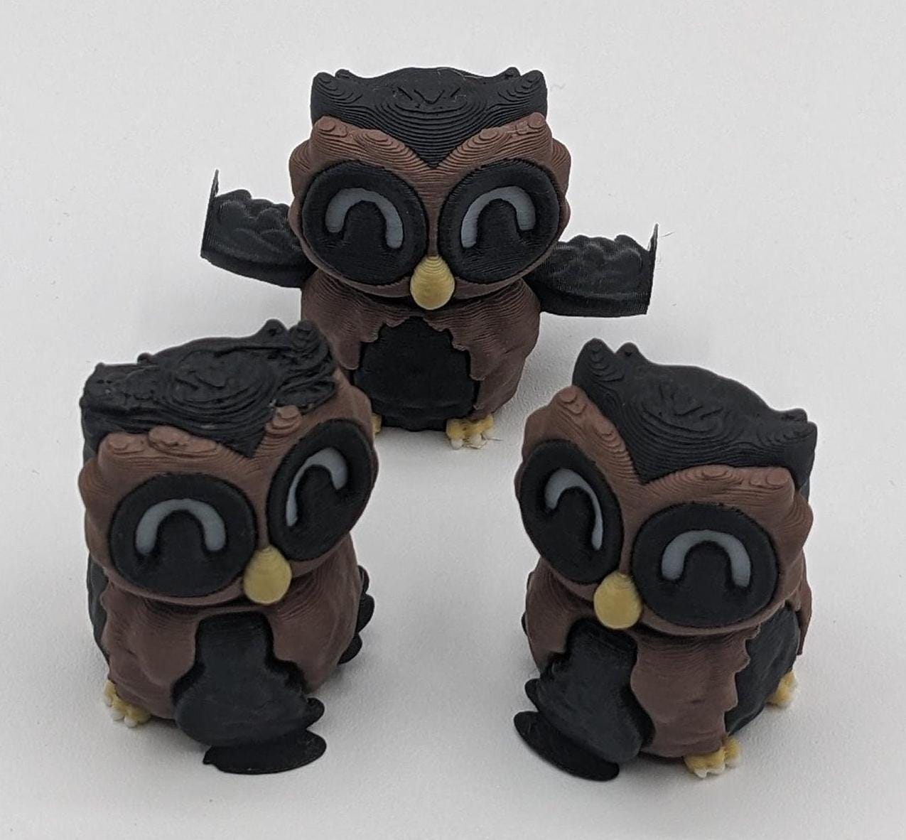 Adorable Articulated Tiny Owl Fidget Toy
