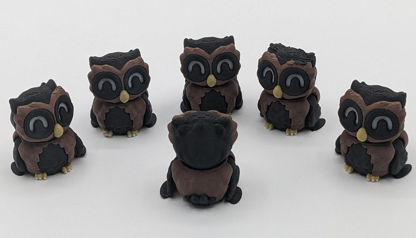 Adorable Articulated Tiny Owl Fidget Toy