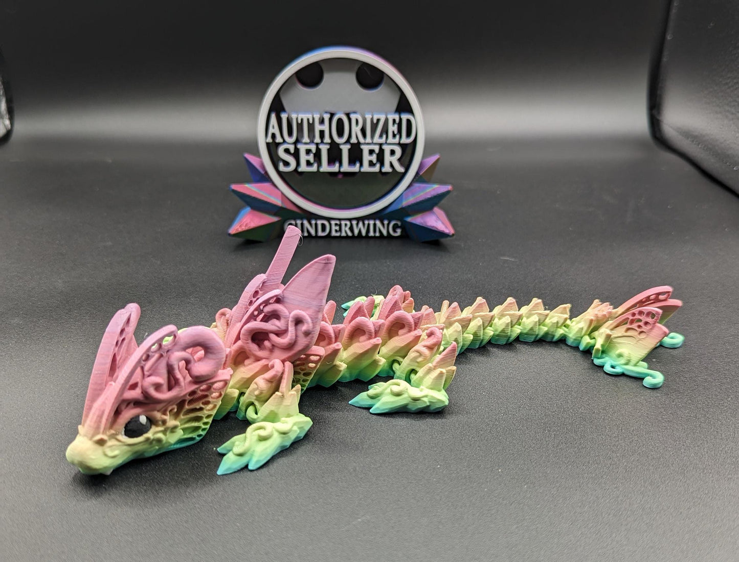 Dragon Cinderwing gothic desk toy Fidget Mythical toy