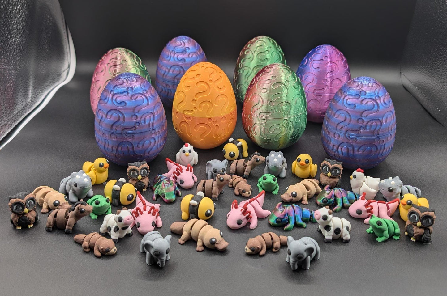 Mystery Egg with Mini 3D printed Articulating Animals
