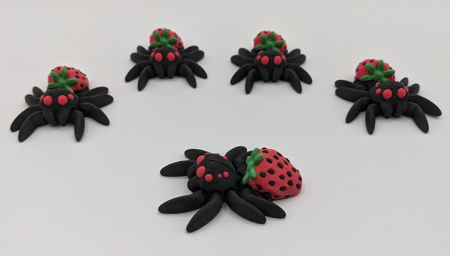 Adorable Strawberry Jumping Spider