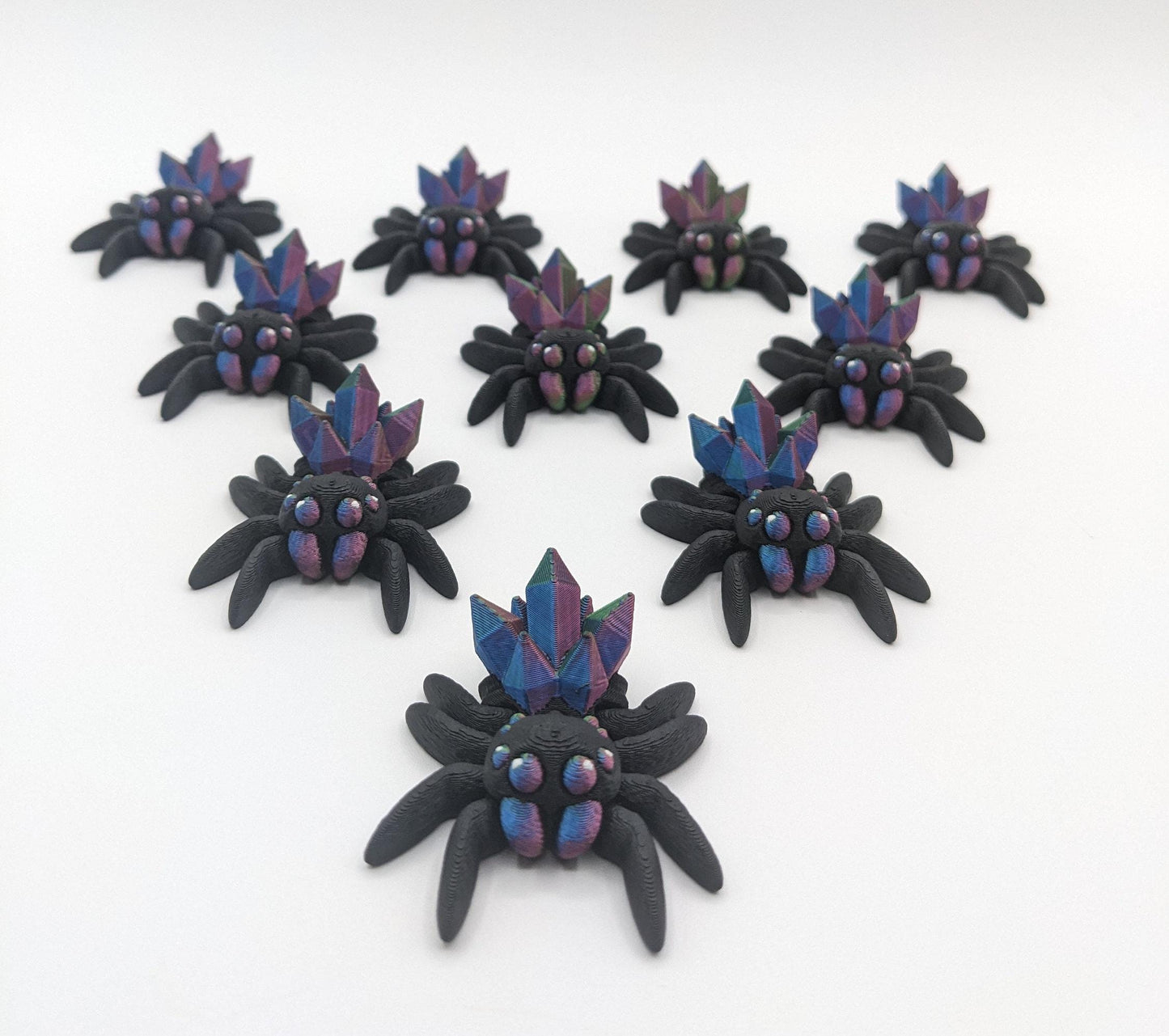 Tiny Magical Articulated Crystal Spider Fidget