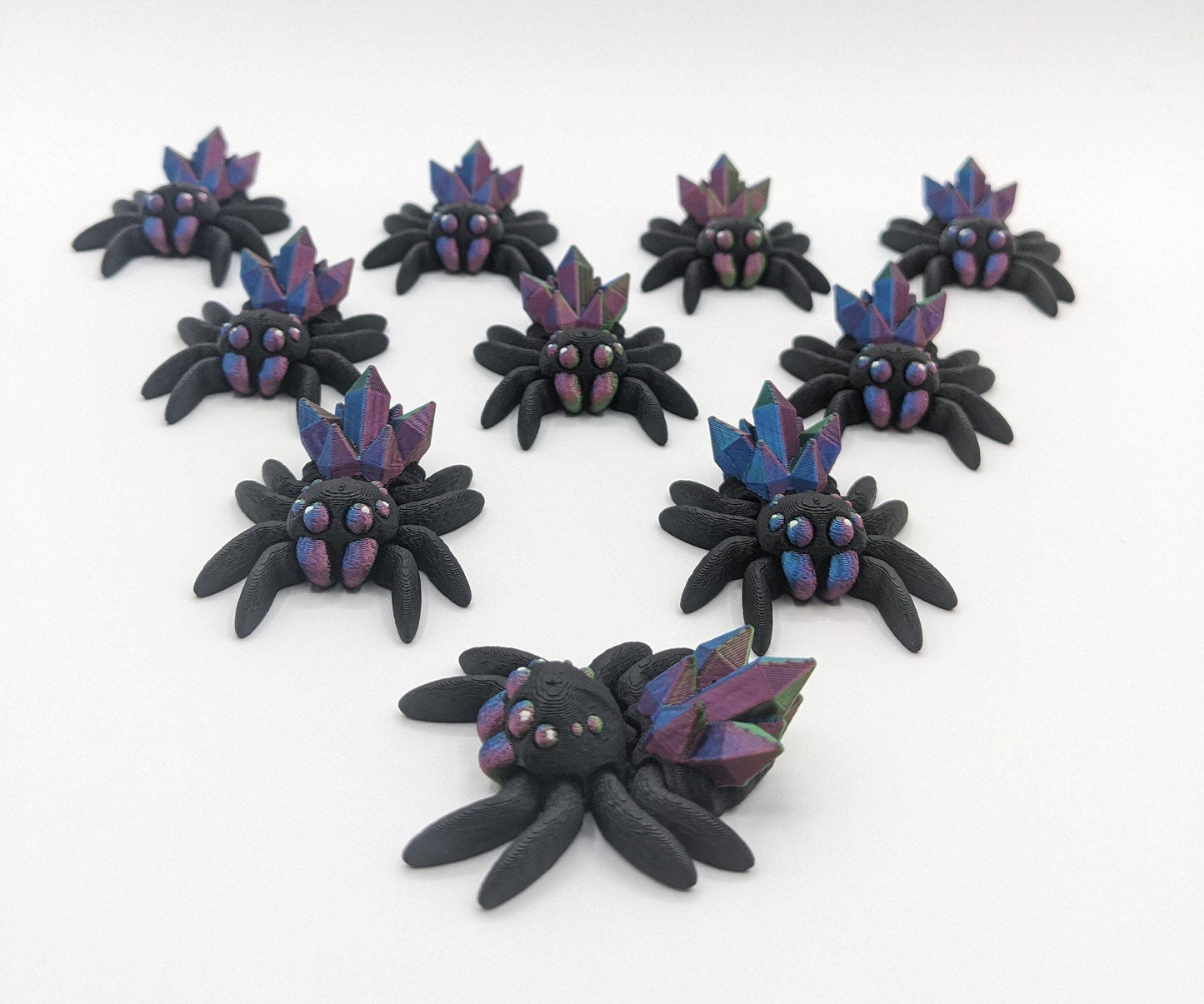 Tiny Magical Articulated Crystal Spider Fidget