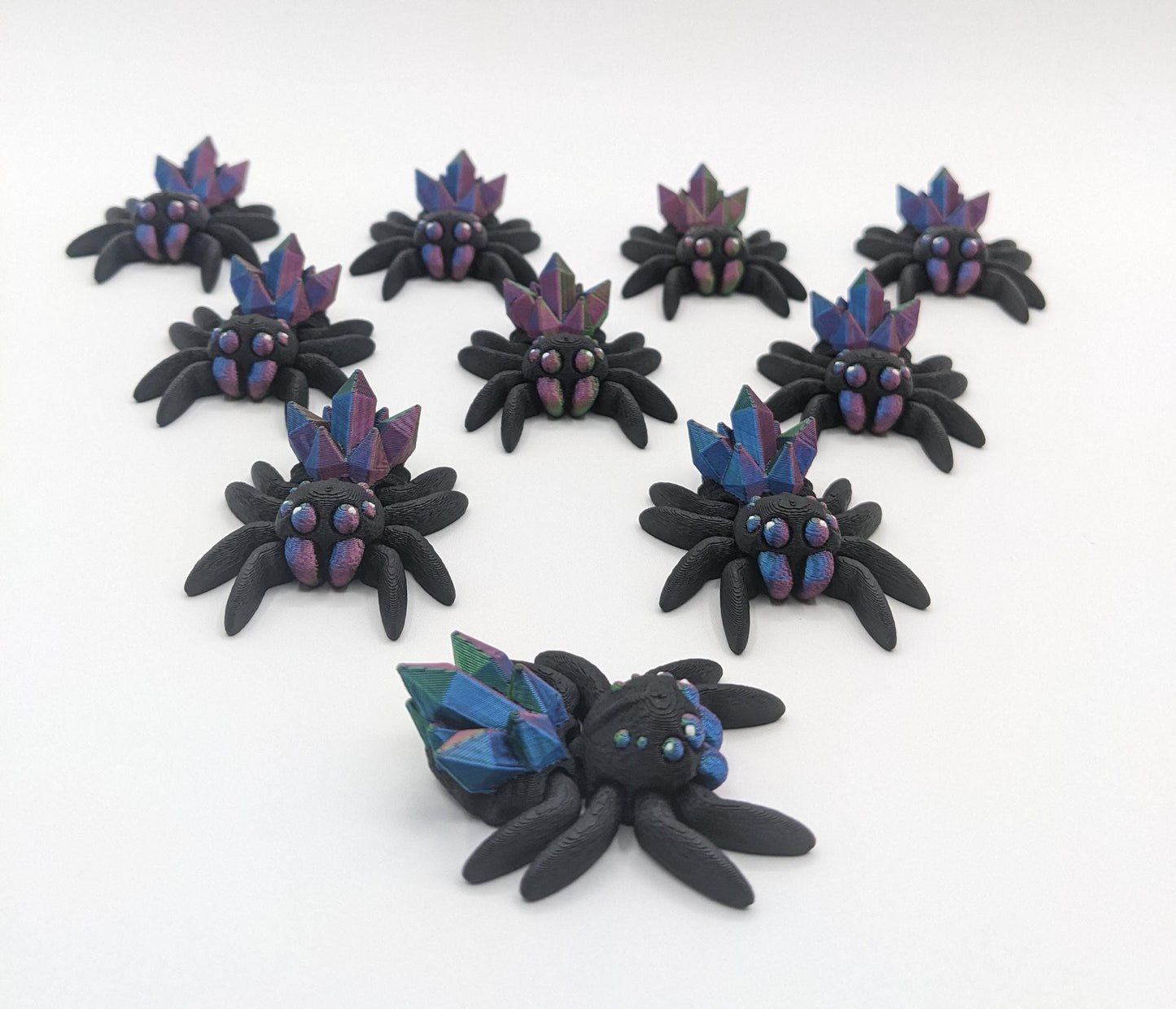 Tiny Magical Articulated Crystal Spider Fidget