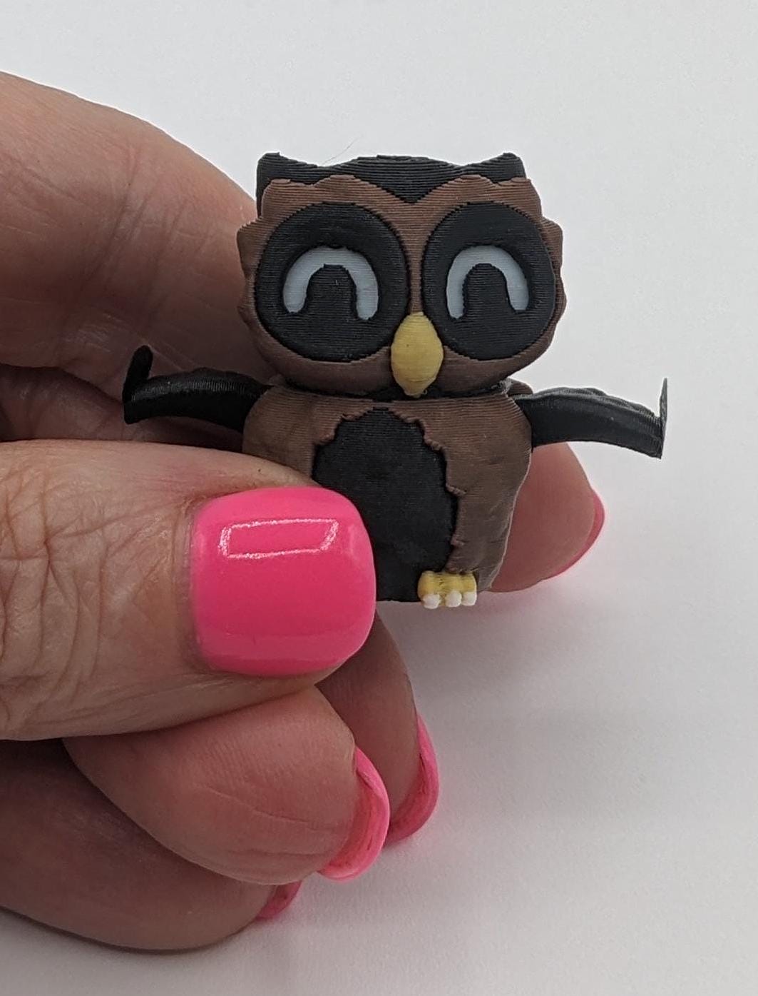 Adorable Articulated Tiny Owl Fidget Toy