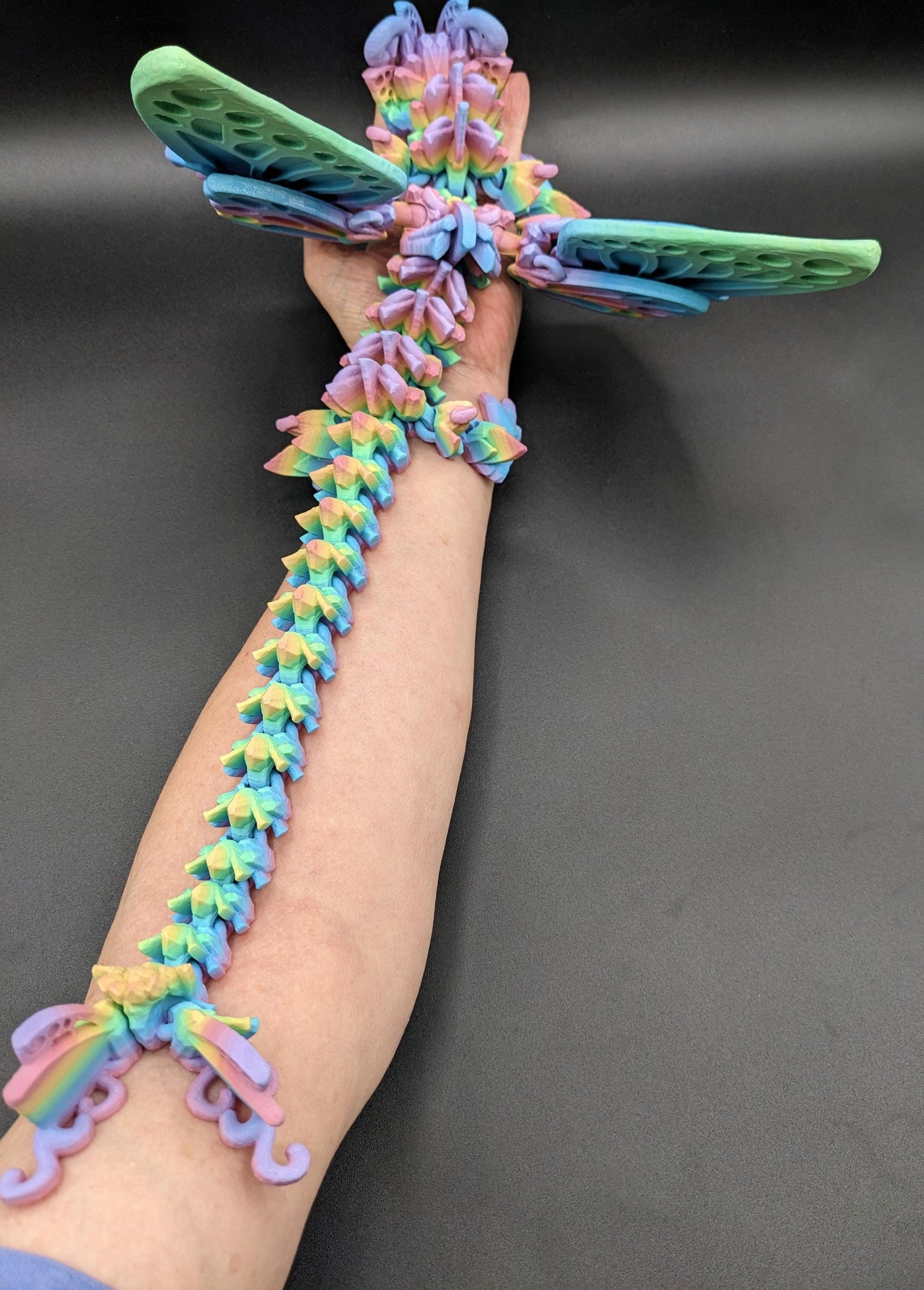 Dragon Butterfly winged Dragon Articulated Flying butterfly Dragon fidget Printed in multiple colors! No painting!