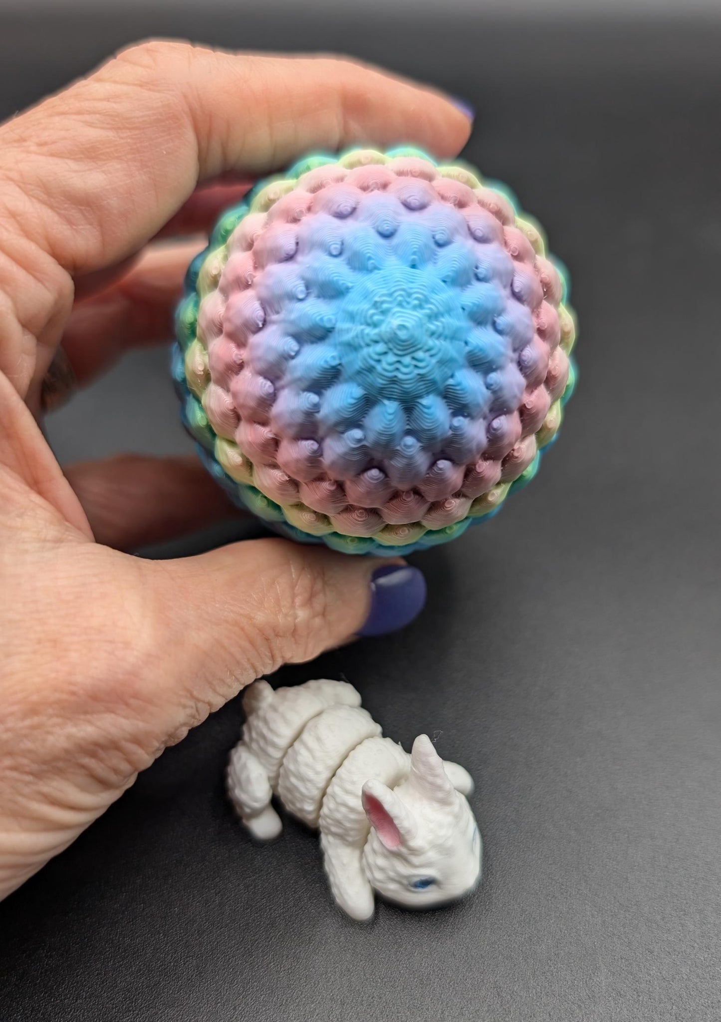 Easter Dragon Egg with Bunny - Fidget Joy!