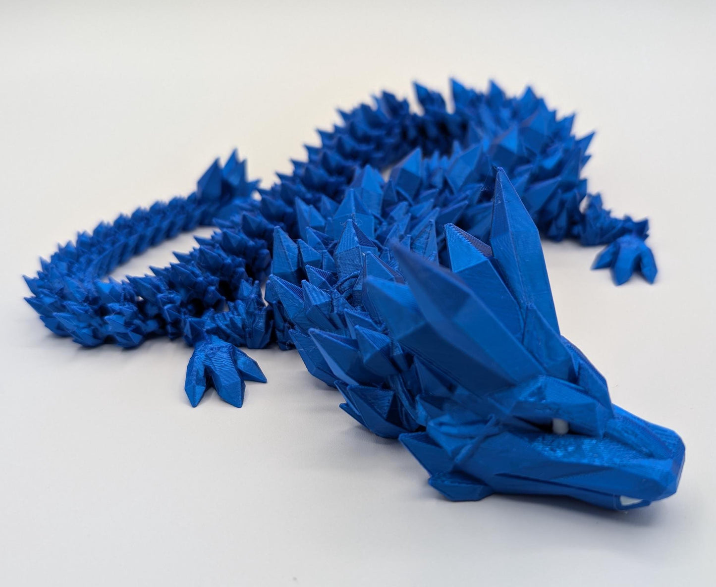 Dragon Crystal Dragon 3d printed Dragon Articulated Dragon 3D Printed Sensory Stress Fidget Articulated Crystal Dragon Fidget dragon fidget