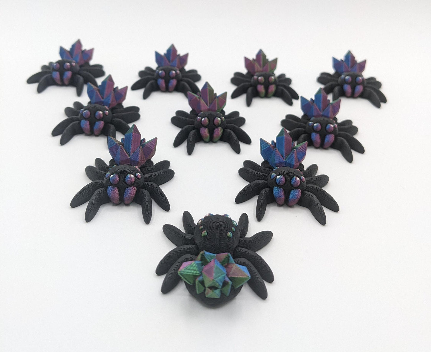 Tiny Magical Articulated Crystal Spider Fidget