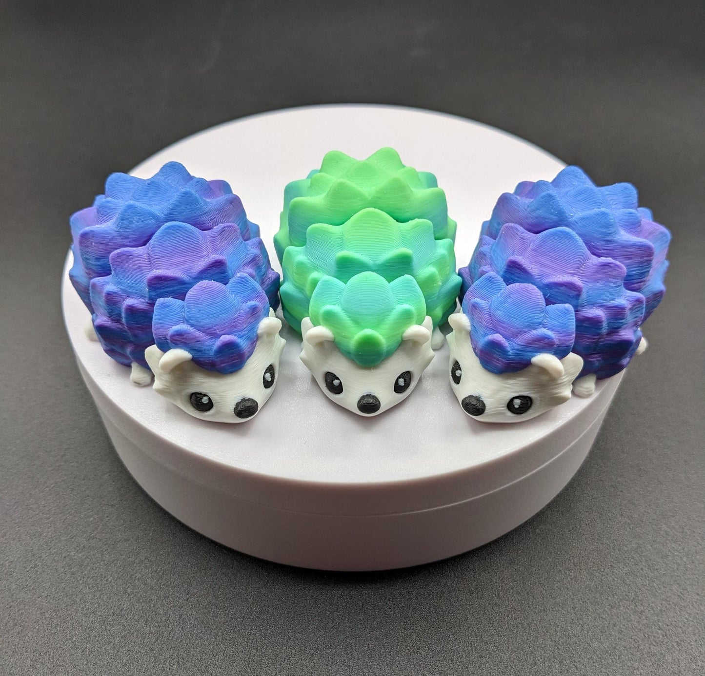 With its detailed and adorable look, our hedgehog is as cute as it is fun to play with making it a perfect stress-relief toy or desk companion. Frequent kisses required for a happy hedgehog.