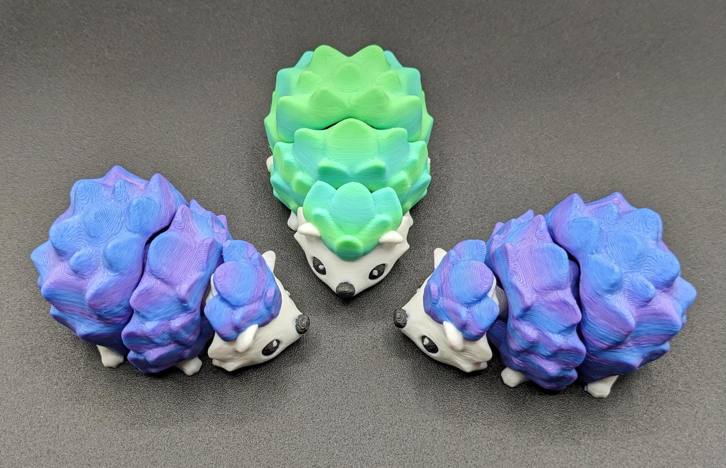 With its detailed and adorable look, our hedgehog is as cute as it is fun to play with making it a perfect stress-relief toy or desk companion. Frequent kisses required for a happy hedgehog.
