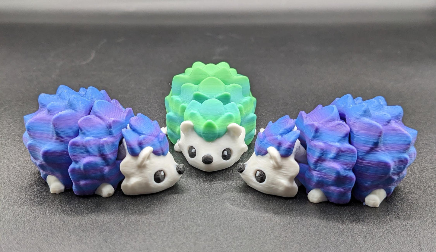 With its detailed and adorable look, our hedgehog is as cute as it is fun to play with making it a perfect stress-relief toy or desk companion. Frequent kisses required for a happy hedgehog.