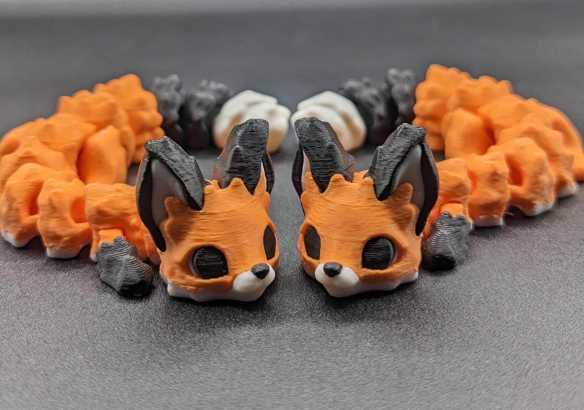 Our Articulated Yuna Fox is a playful & functional fidget toy perfect for reducing stress, fueling creativity, & adding charm to your day. Yuna Fox is the perfect desk or computer buddy ready to add sweetness to your day.