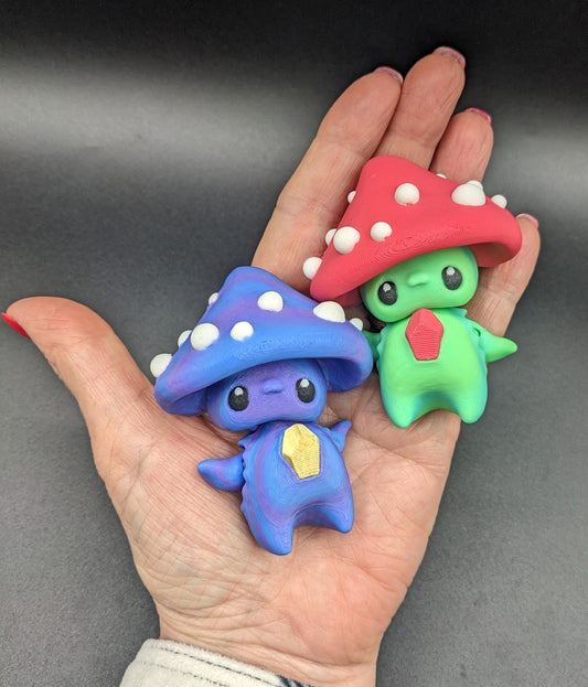 Our Mischievous Articulated Mushroom Pixies are designed with fully articulated joints, making this Mushroom Pixie perfect for fidgeting, imaginative play, or adding a touch of mischief to your desk or shelf decor.