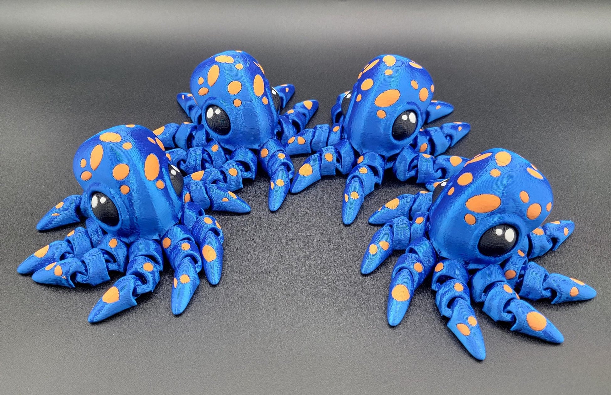 Dive into a world of cuteness and fun with the Adorable Articulated Tiny Octopus! This charming 3D-printed octopus features fully articulated tentacles, making it perfect as a relaxing fidget toy, a playful desk companion