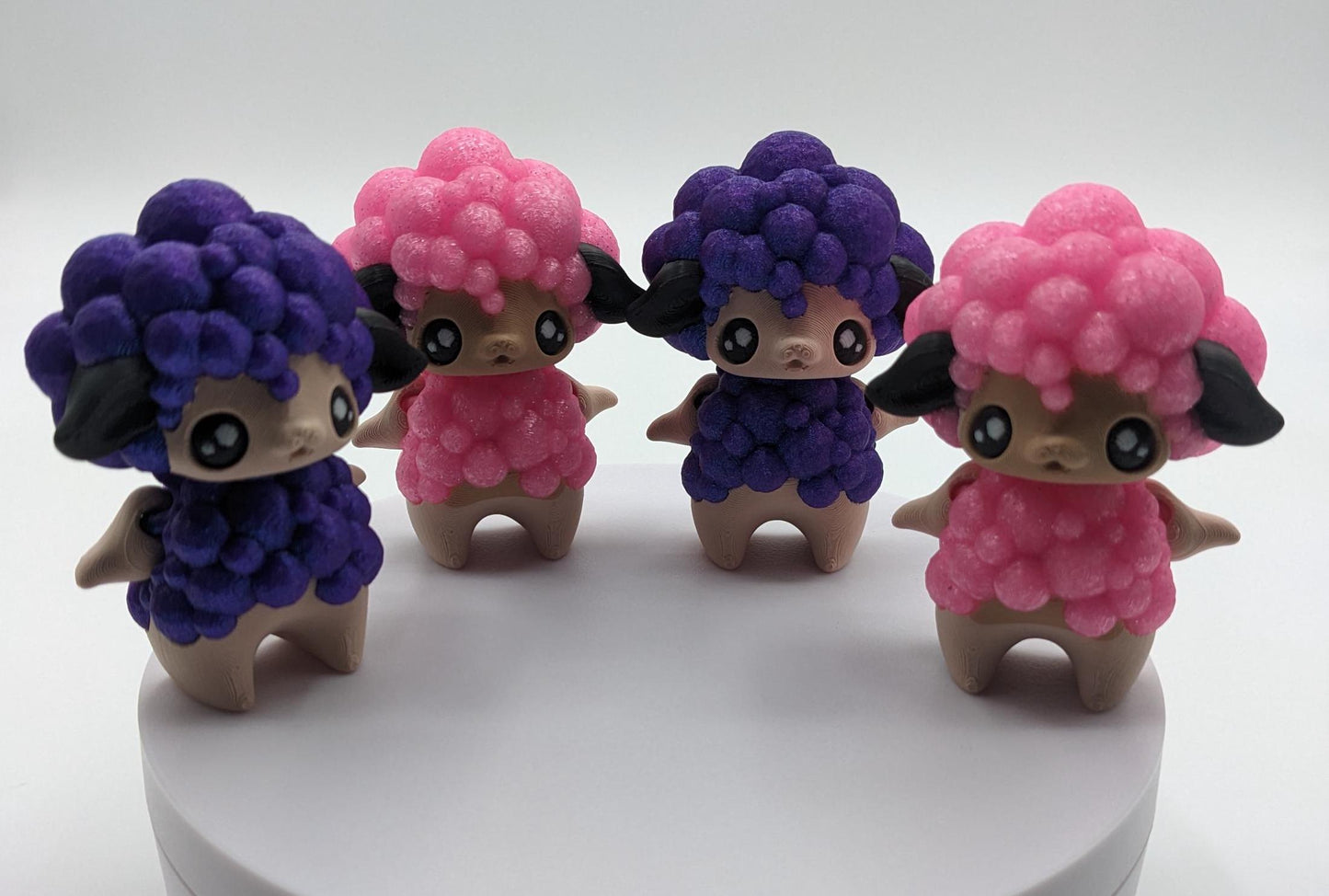 Our delightful pixie sheep  is articulated  making it perfect for fidgeting, stress relief, or as a playful desk companion. With its whimsical pixie-inspired design and customizable colors, this sheep is an enchanting addition to any collection.