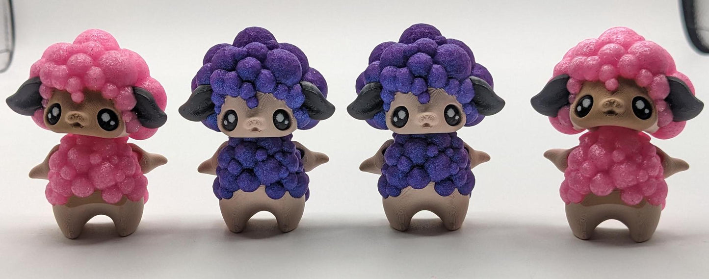 Our delightful pixie sheep  is articulated  making it perfect for fidgeting, stress relief, or as a playful desk companion. With its whimsical pixie-inspired design and customizable colors, this sheep is an enchanting addition to any collection.