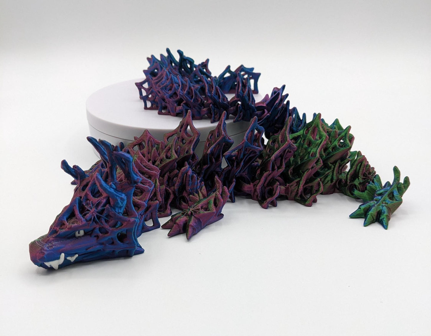 Embrace the allure of darkness and fantasy with the 3D Printed Wicked Dragon by Cinderwing. Order yours today and let this mesmerizing creature take you on a journey into the shadows. Don&#39;t miss the opportunity to own a piece of art that celebrates the mystique of the wicked and the extraordinary.
