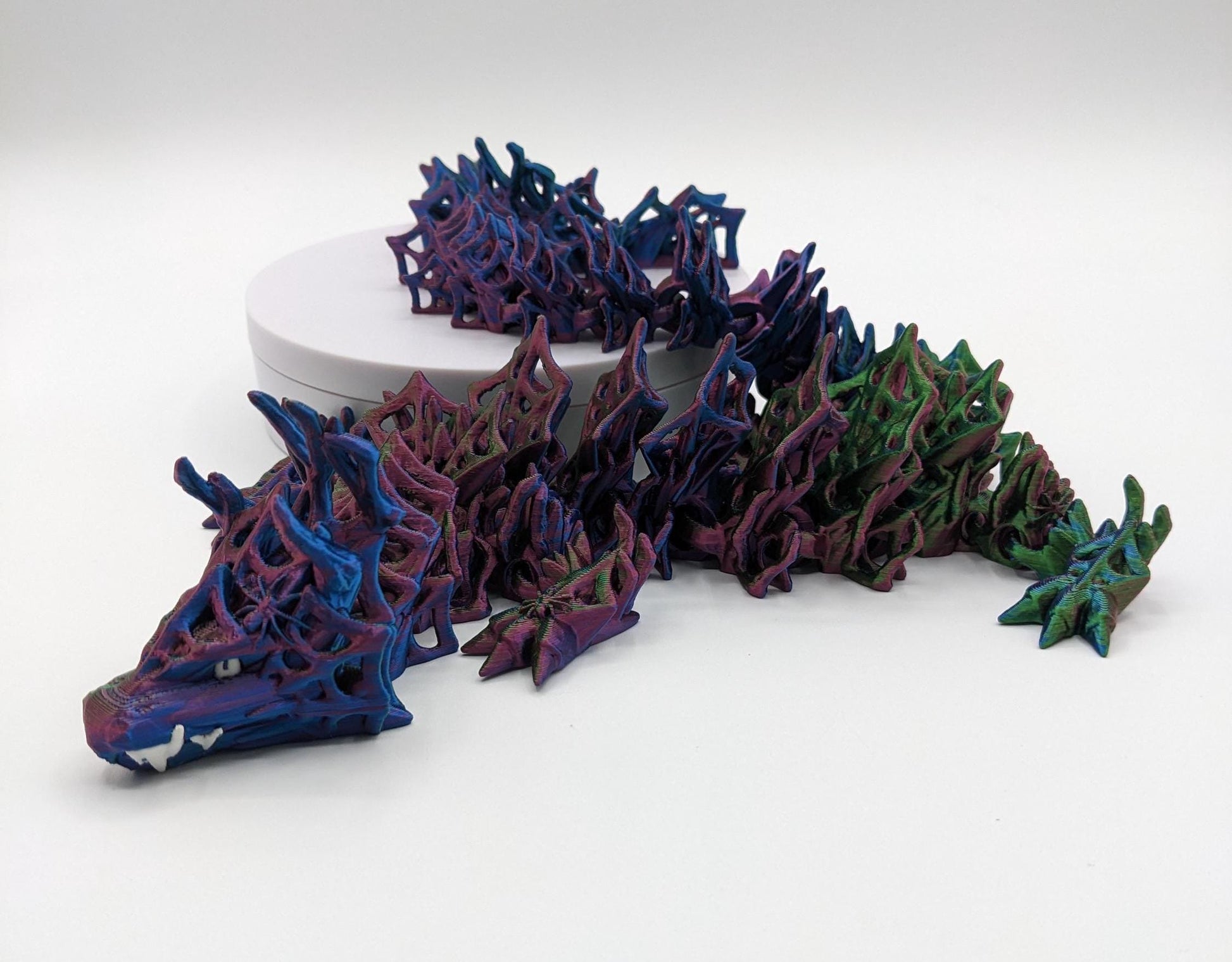 Embrace the allure of darkness and fantasy with the 3D Printed Wicked Dragon by Cinderwing. Order yours today and let this mesmerizing creature take you on a journey into the shadows. Don&#39;t miss the opportunity to own a piece of art that celebrates the mystique of the wicked and the extraordinary.