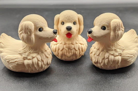 Combine the charm of a Labrador Retriever with the whimsy of a rubber duck, and you get this adorable Labrador Retriever Dog Duck! Perfect for dog lovers, duck collectors, Jeep duck collectors, or anyone who appreciates fun and unique decor, this 3D-printed hybrid is sure to bring smiles. Whether you’re looking for a playful gift, a cute collectible, or a quirky addition to your shelf, this Labrador Duck is a must-have!