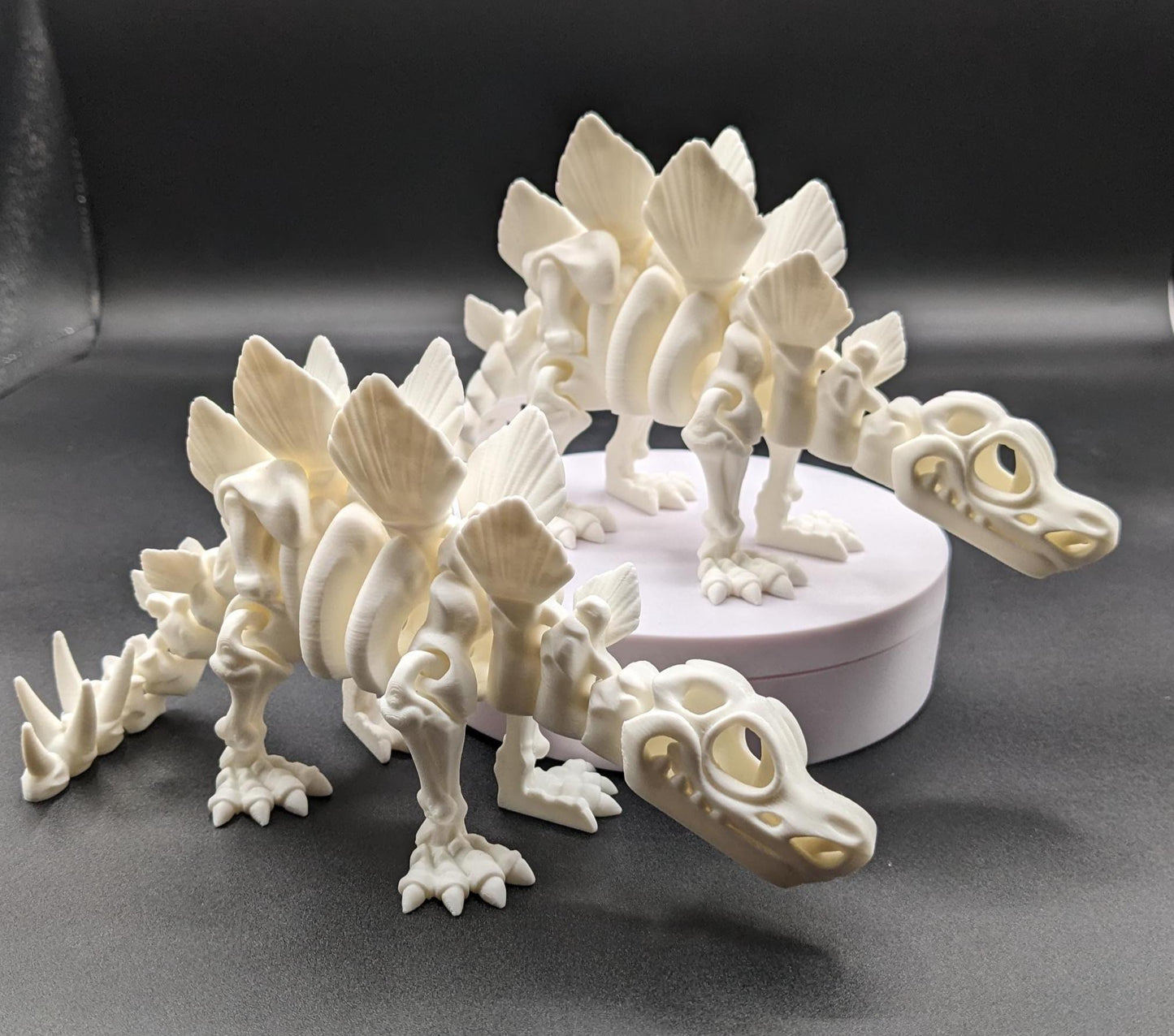 Articulated Stegosaurus Skeleton Toy Figurine