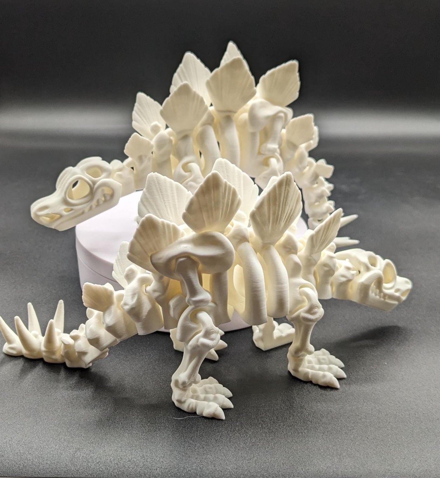 Articulated Stegosaurus Skeleton Toy Figurine